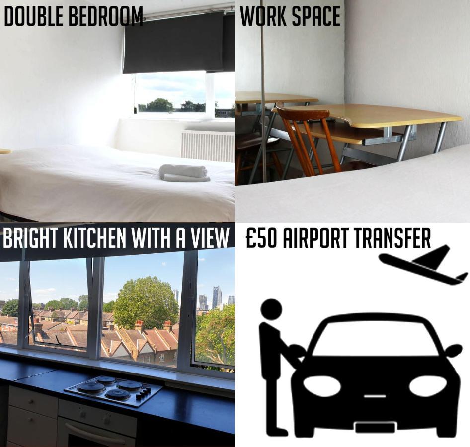 Elephant & Castle - Zone 2 - Private Rooms - Shared Bathroom 런던 외부 사진